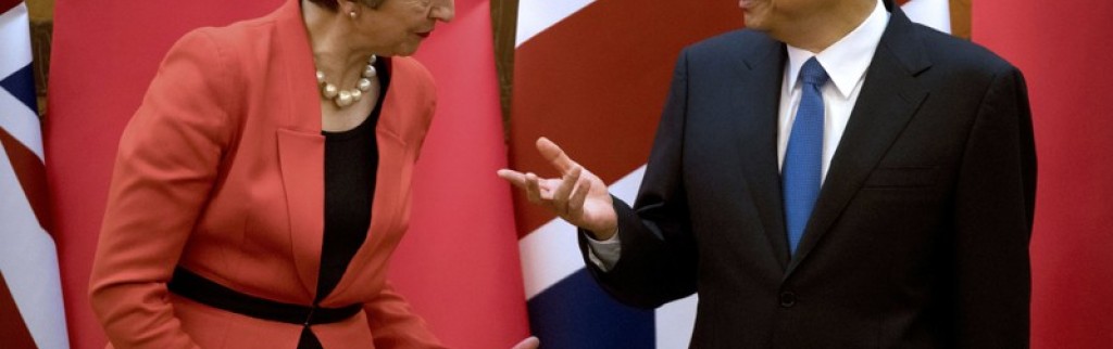 Theresa May promet un renforcement des relations Londres-Pékin