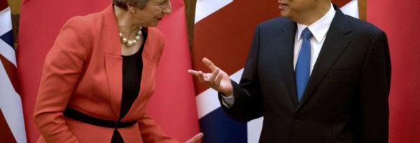 Theresa May promet un renforcement des relations Londres-Pékin